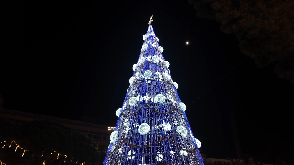 Municipal holiday tree lighting